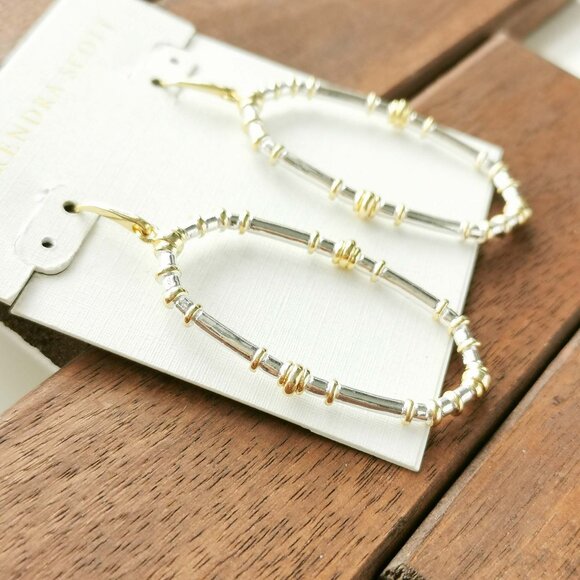 Kendra Scott Essie Earrings. Mixed Metal - Picture 2 of 3